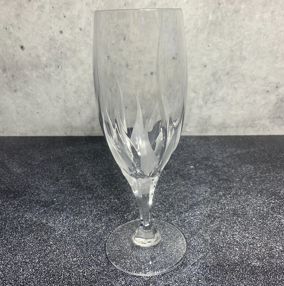 Mikasa Flame D’Amore - Iced Tea Beverage Glass - Crystal Water Goblet - 8.5