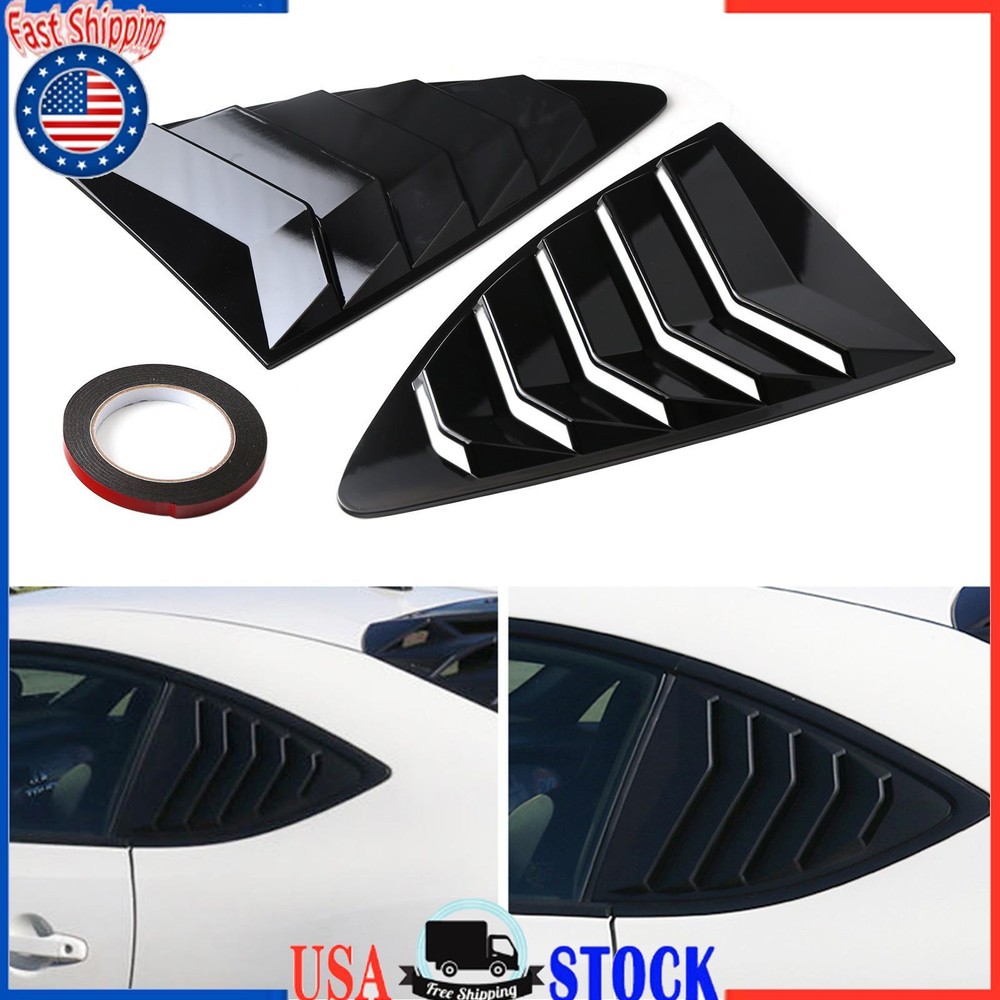 Gloss Black Side Window Louver for 2013-2018 Scion FRS BRZ Toyota 86 GT86