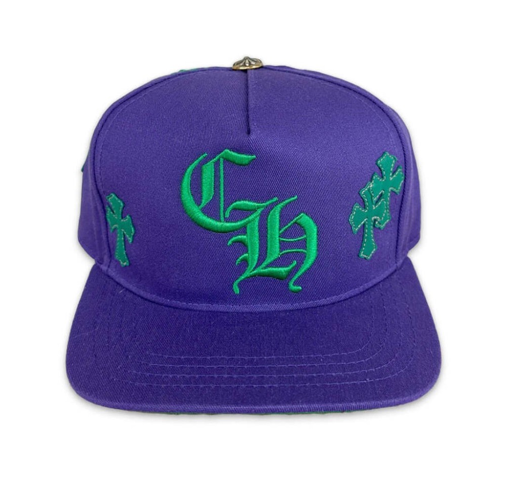 Chrome Hearts Cross Patch Hat 'Purple' - Lightly Worn
