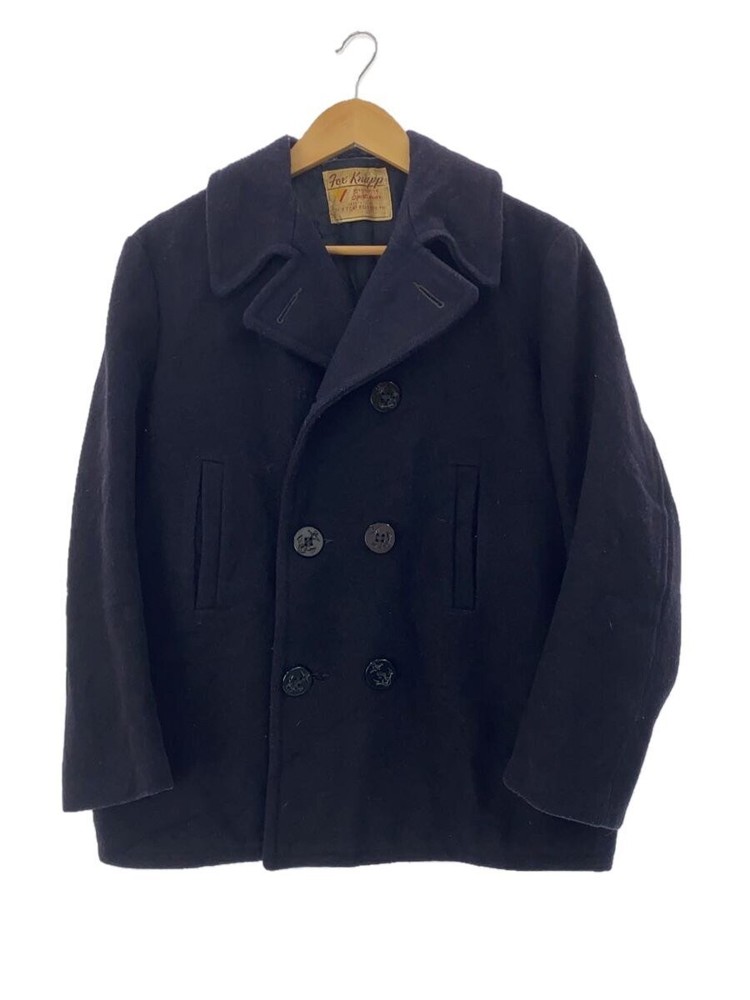 Fox Knapp Pea Coat/-/Wool/Nvy 7723
