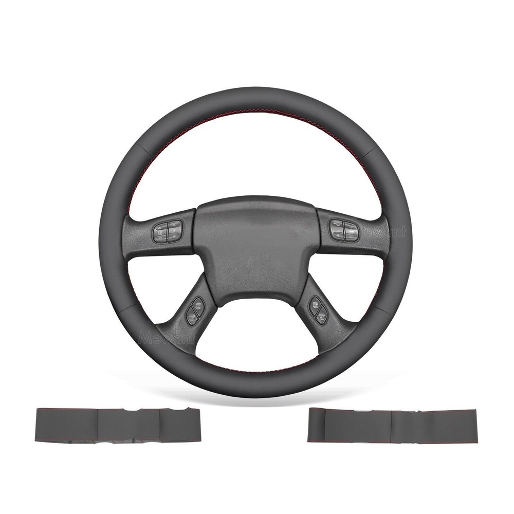 Custom Artificial Leather Steering Wheel Cover for Chevrolet Silverado 2003-2007
