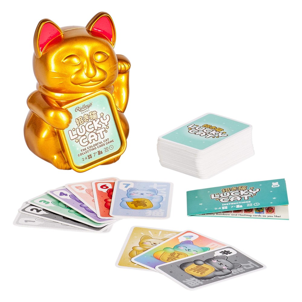 Lucky Cat Card Game for 2-4 Players Ages 7 and Up Easy Family Fun