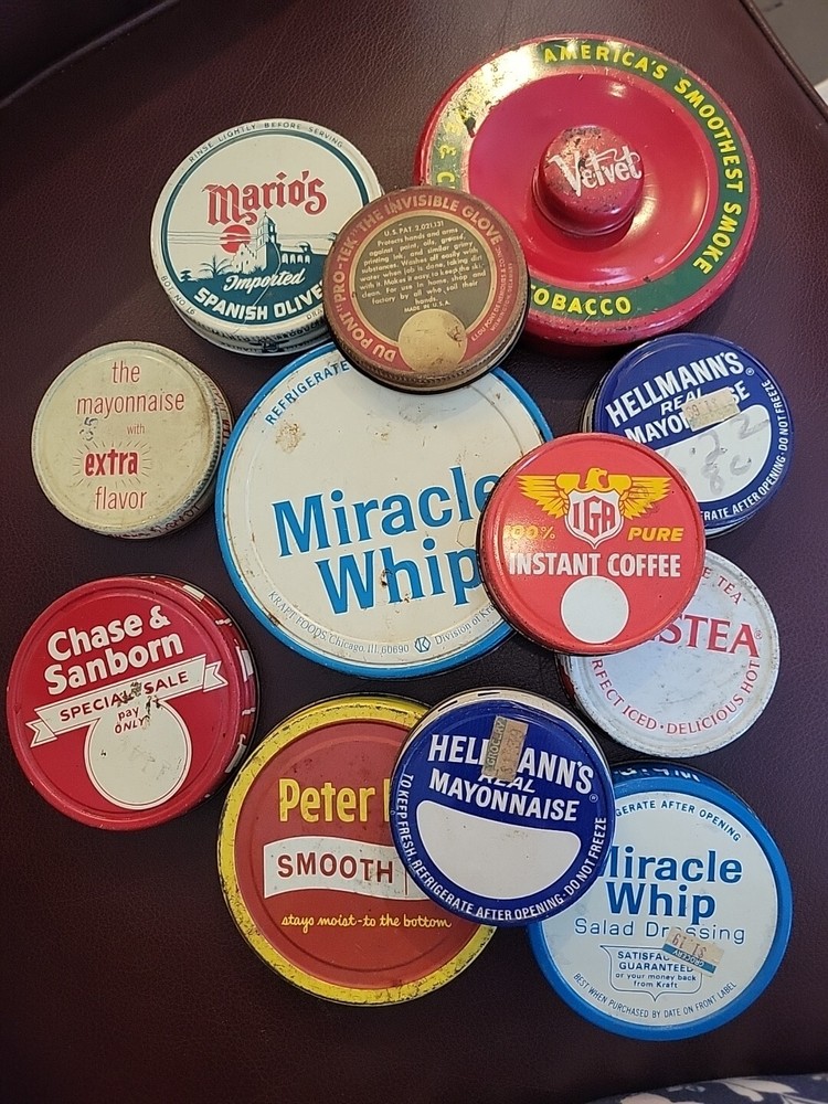 Vintage Replaicment Lid Lot Of 12