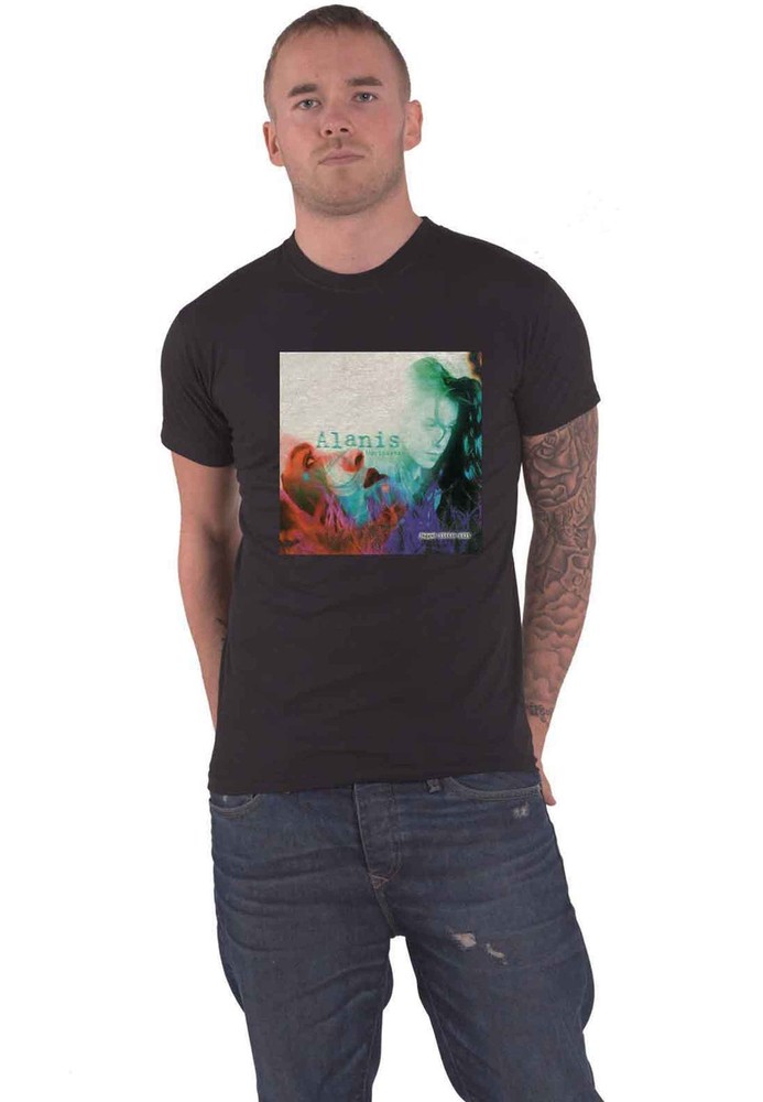Alanis Morissette Jagged Little Pill Official Unisex Black T-Shirt Size New