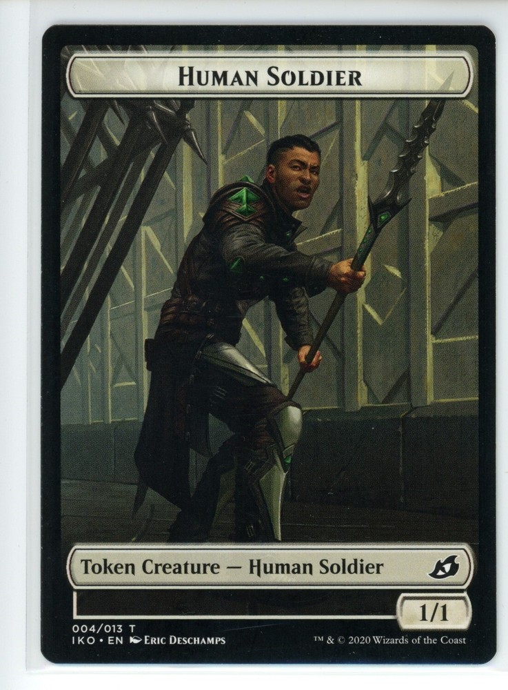 HUMAN SOLDIER (004) // ZOMBIE DOUBLE-SIDED TO Commander 2020 #4//9 C20(LP)(MTG)