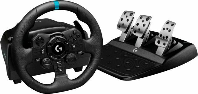 Logitech G923 Racing Wheel and Pedals - Black