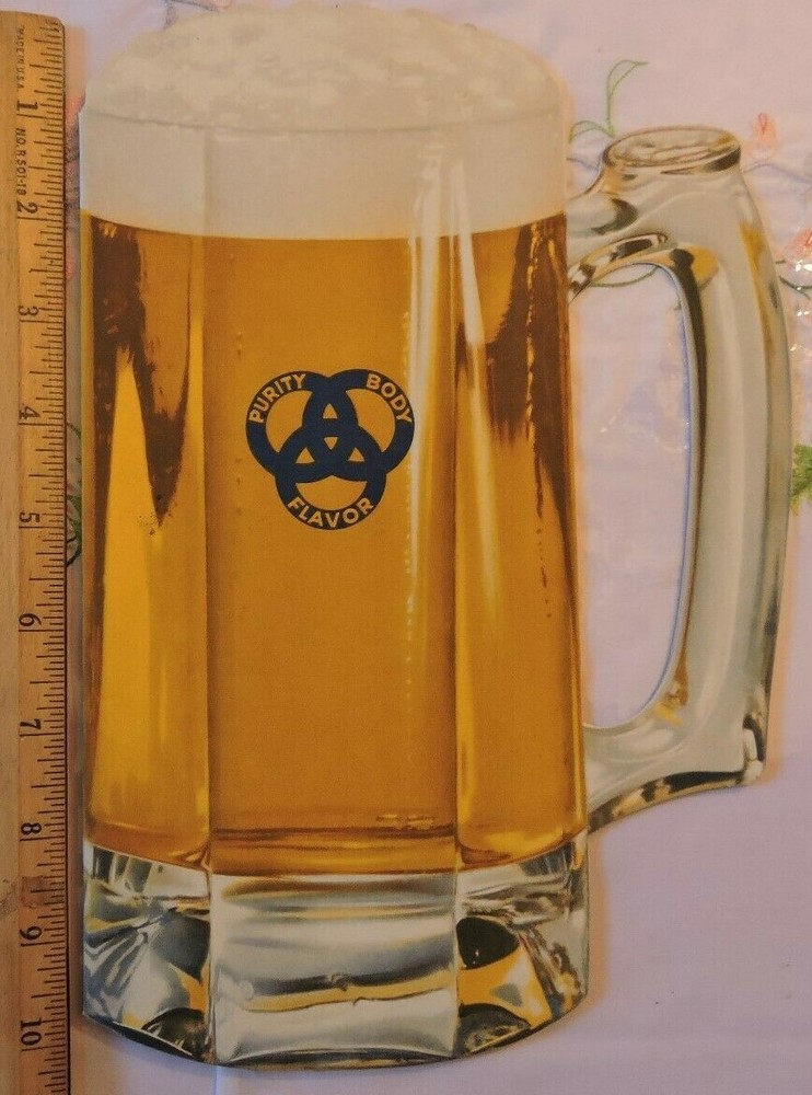 Orig 1939 New York World's Fair Ballantine Inn NYC Beer Mug-Shape Brochure Brews