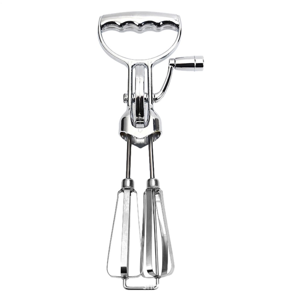 Egg Beater Rotary Manual Crank Hand Mixer Blender Stainless Cake Baking Tool