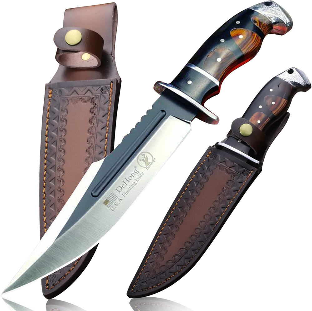 Dehong-88 7.1 Inch Fixed Blade Tactical Hunting Knife with Sheath
