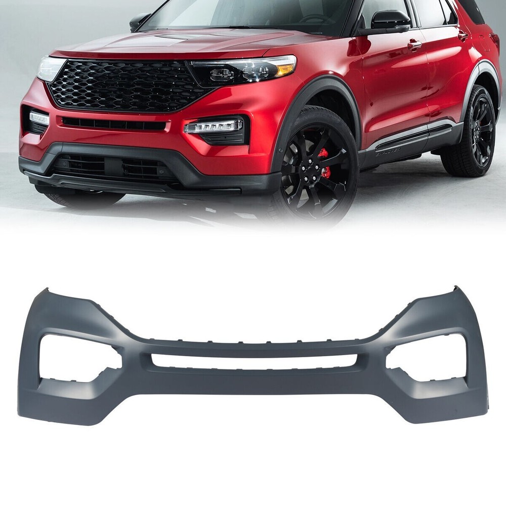 For 2020 2021 2022 Ford Explorer Front Bumper Cover W/O Park Holes FO1014140