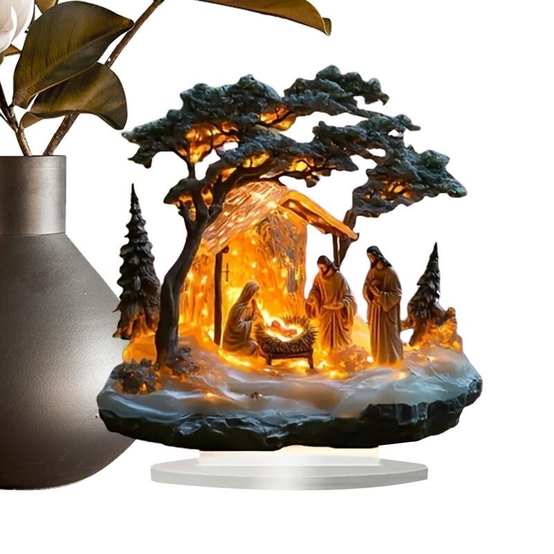 Christmas Nativity Acrylic Table Decor 2D Flat Ornament 2025