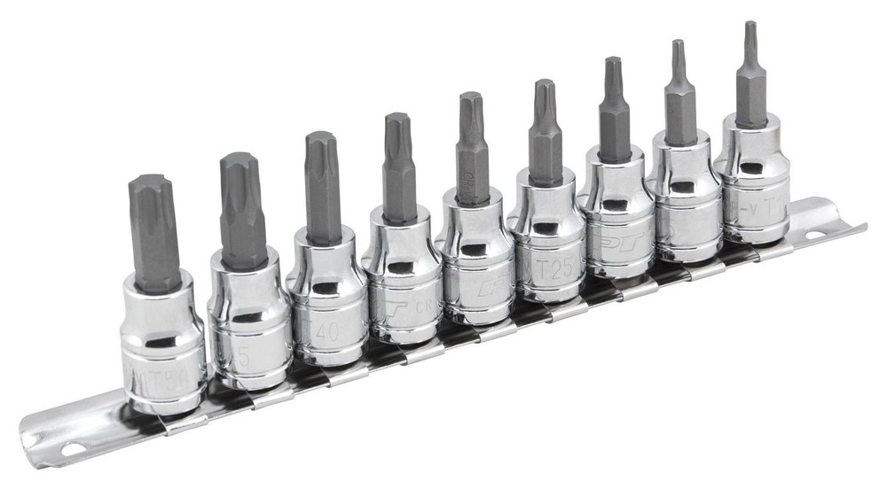 Performance Tool W1178 9 Piece Star Bit Socket Set