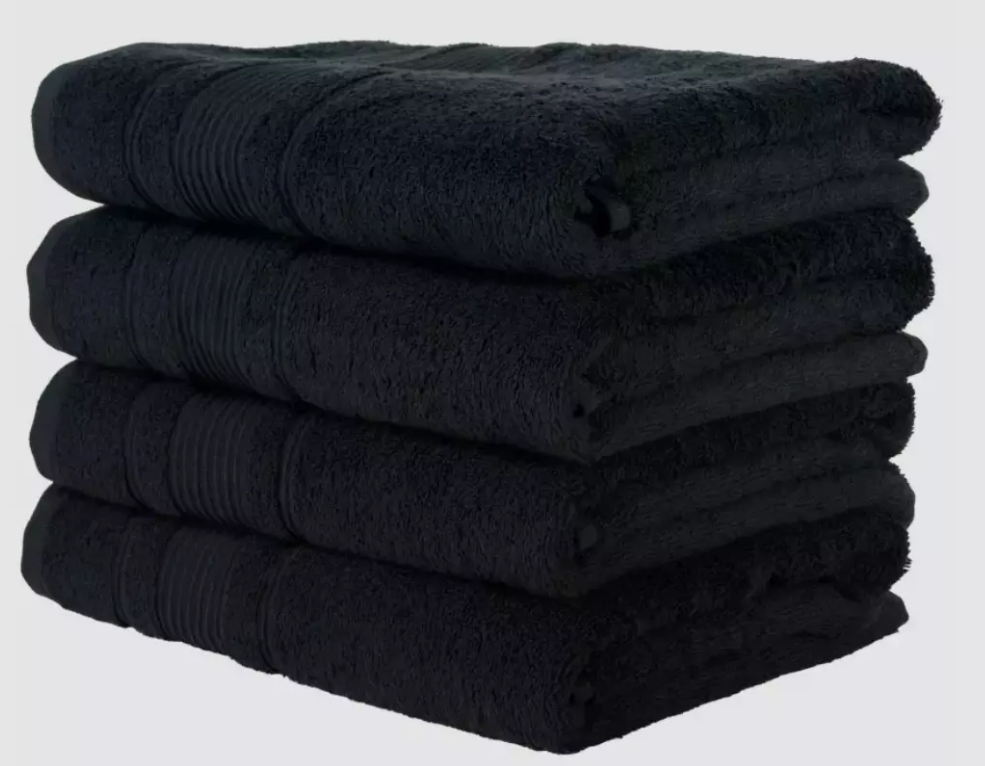4 Pack Jumbo 100% Cotton Bath Towels 27x54 Inches with Free Shipping