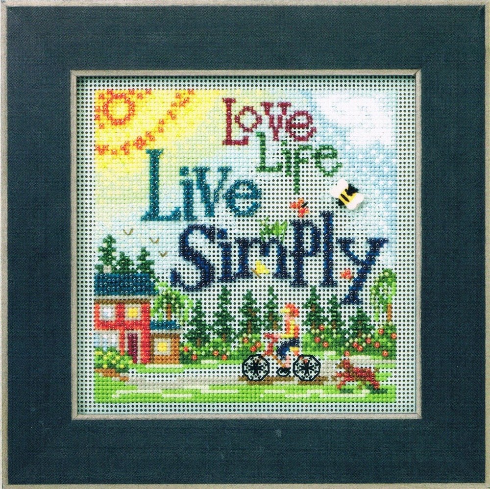 MILL HILL Buttons Beads Cross Stitch Kit LIVE SIMPLY MH14-2101