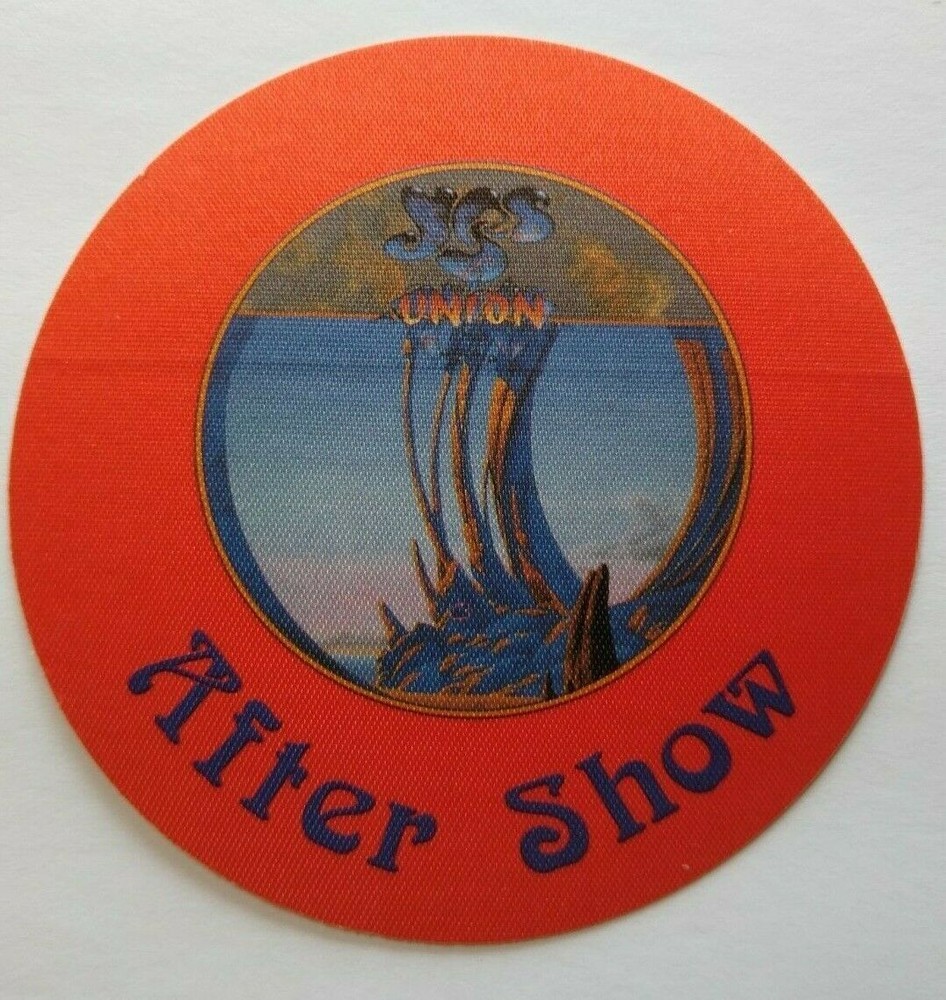 Yes Backstage Pass Original Union 1991 Concert Tour Progressive Rock Music Red