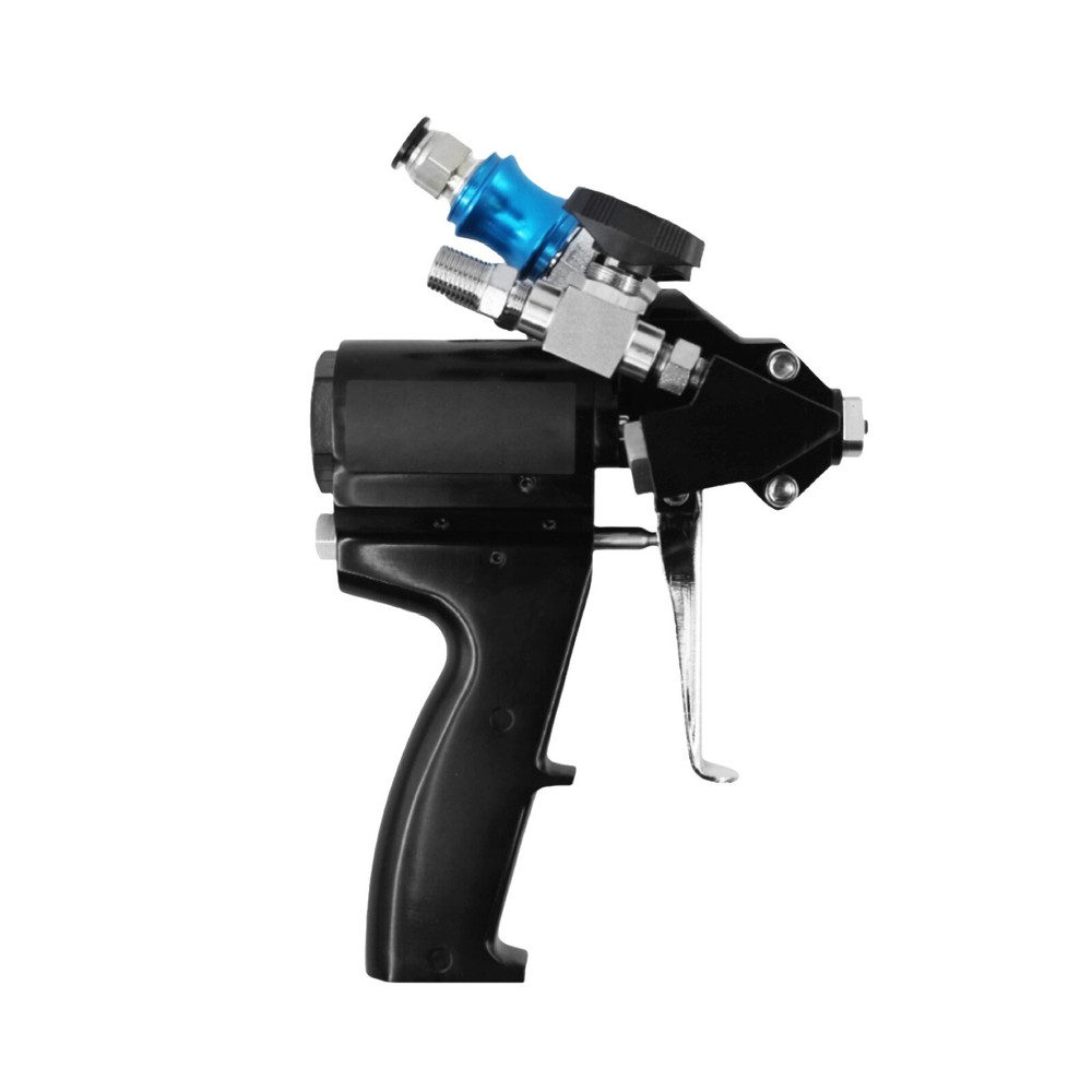 Polyurethane P2 PU Foam Spray Gun with Air Purge Self Cleaning 24Mpa Black