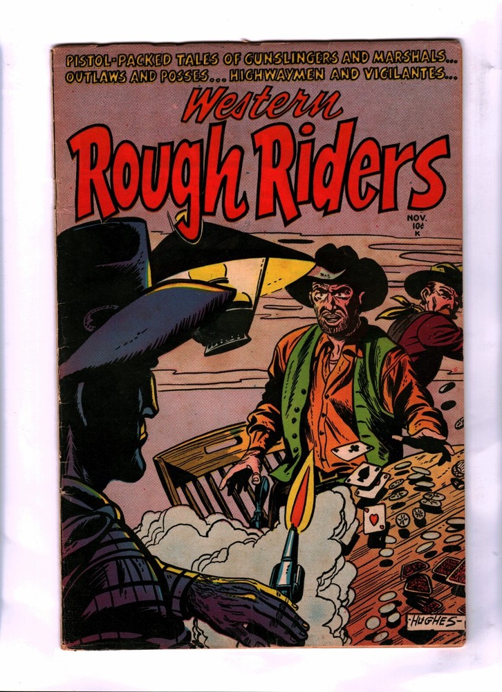 Western Rough Riders #1 (Eugene Hughes) Golden Age-Gillmor VG+ {Generations}
