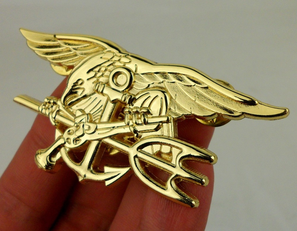 30PCS U.S. Navy SEALs Special Warfare Badge Pins US NAVY SEAL TRIDENT BADGE PIN
