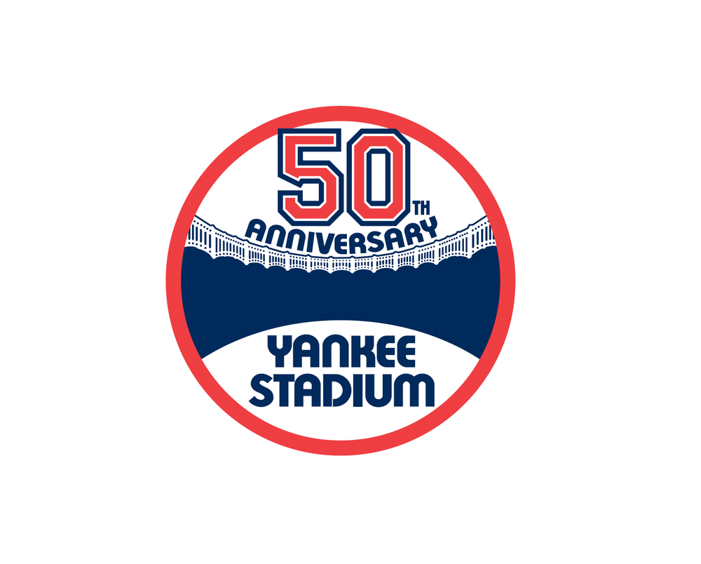1973 Yankees Stadium 50th anniversary vinyl sticker decal - Several Sizes
