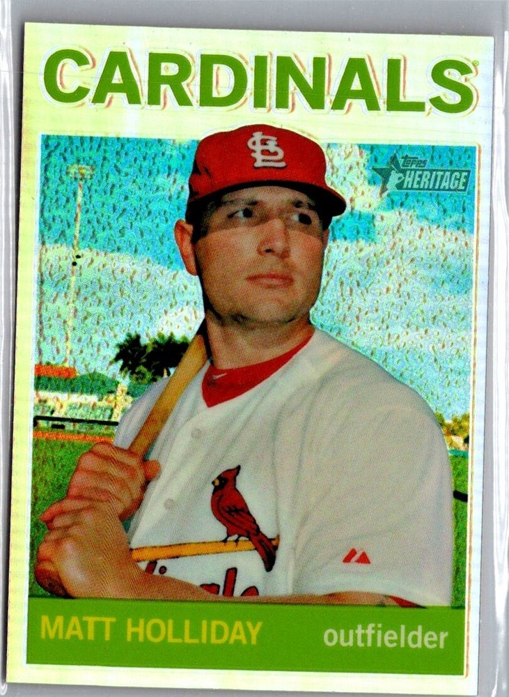 2013 Topps Heritage Chrome Refractor Matt Holliday Cardinals SN/564