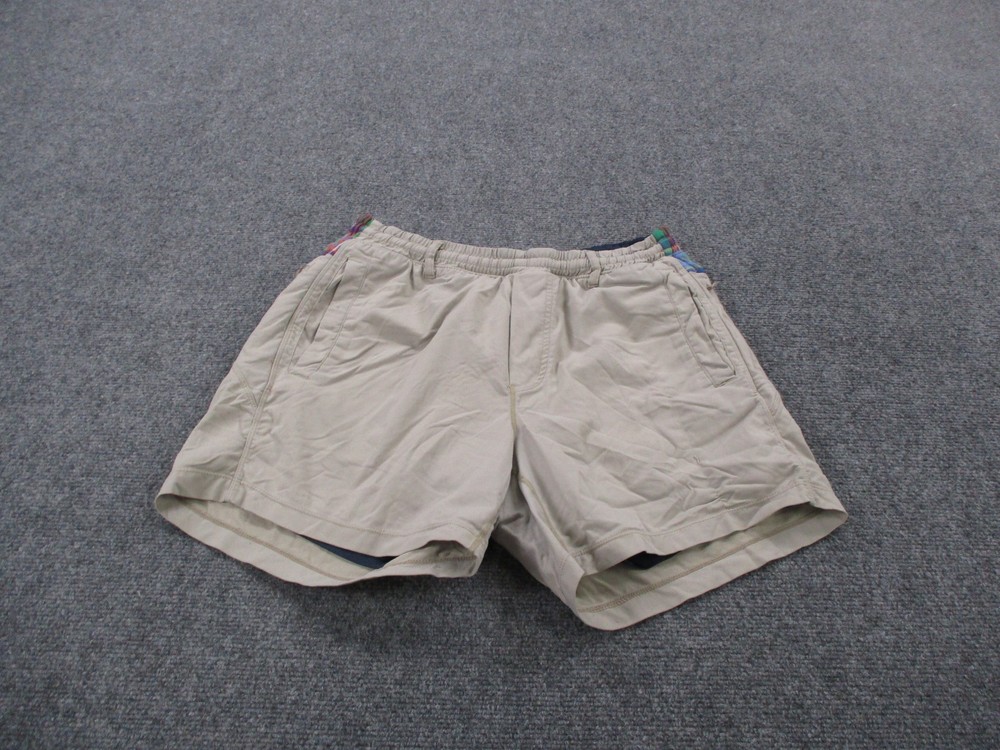 Birddogs Shorts Mens L Beige Athletic Performance Active Stretch Gym Sports Run