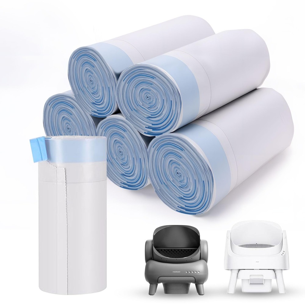 120 Count Cat Litter Box Bags for Neakasa and PetPivot Open Self-Cleaning Cat...