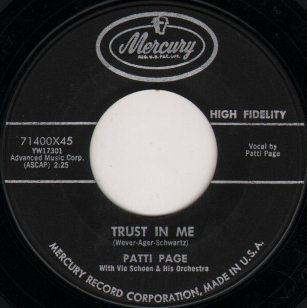 Patti Page - Trust In Me (7