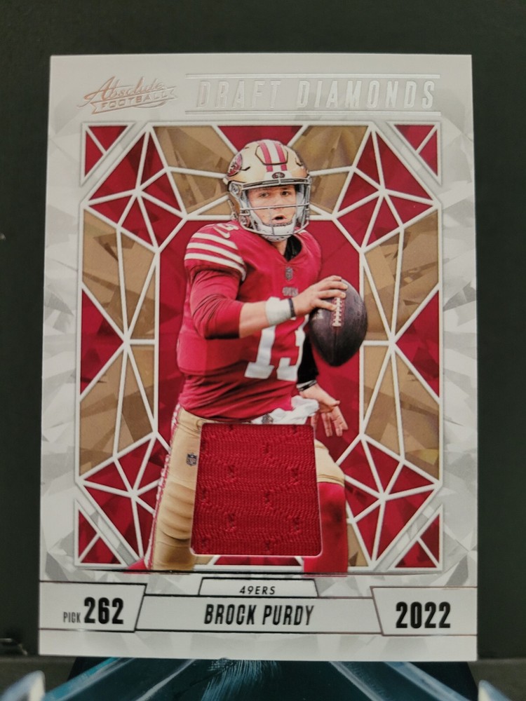 2024 Absolute Brock Purdy Draft Diamonds Jersey Card DDJ-BPY Memorabilia