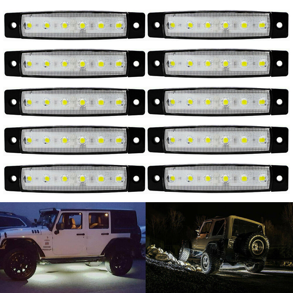 White Rock pods Light LED 10 for Off Lights Road Truck ATV Car SUV Wheel Under