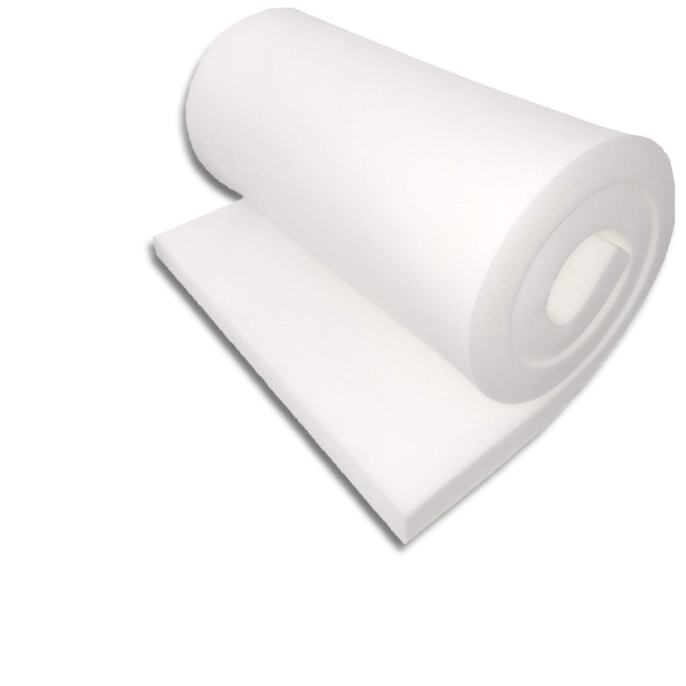 1x24x96HDF Upholstery Foam, 1 Count (Pack of 1), White