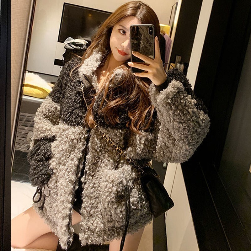 Women's Vintage Loose Fur Coat Warm Thickened Casual Winter Jacket