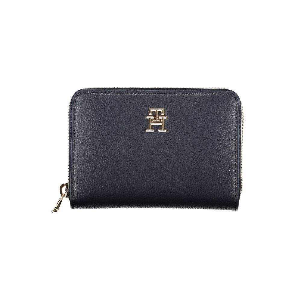 Tommy Hilfiger Blue Zip-Around Wallet for Cards and Cash