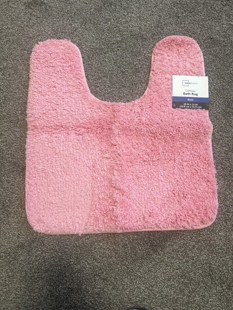 Pink Bathroom Rug  20in x 22in ( 50.8 cm x 55.9 cm)