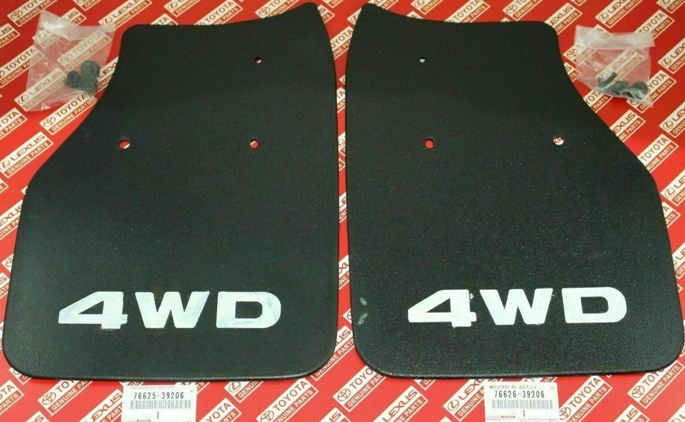 Toyota New Hilux Pickup 4runner 89-95 4wd Rear Mud Flaps Guards Pair Set Japan