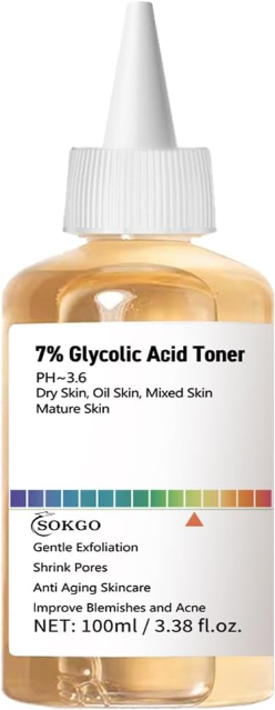 Glycolic Acid 7% Face Serum - Extra Large 3.88Oz Bottle - New Formula