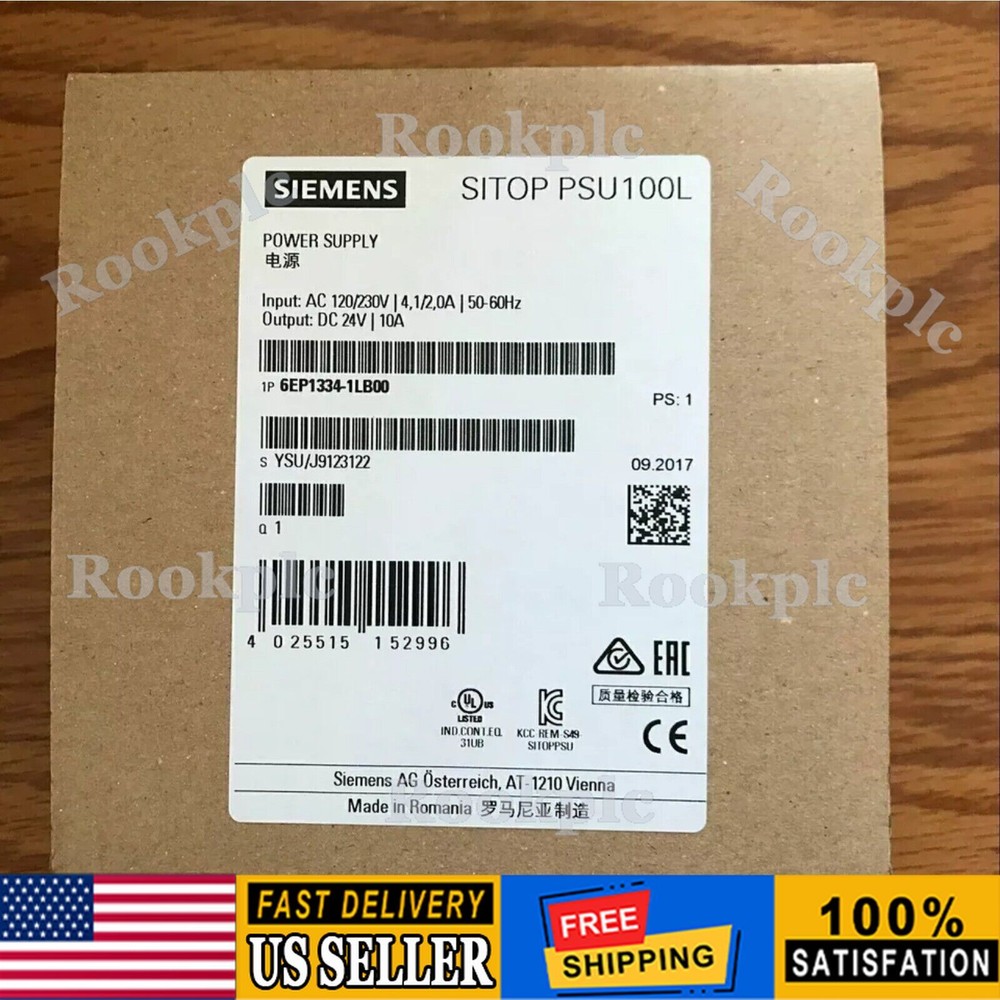 New Siemens 6EP1334-1LB00 SITOP PSU100L Stabilized Power Supply 6EP1 334-1LB00