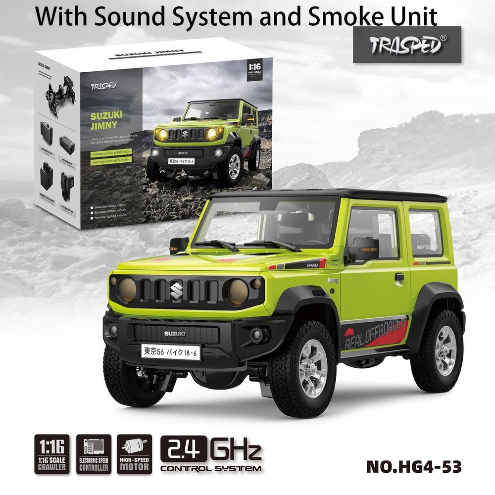 Clearance Sale:1/16 RC Crawler Truck Electric Assembled Off-road Sounds-image