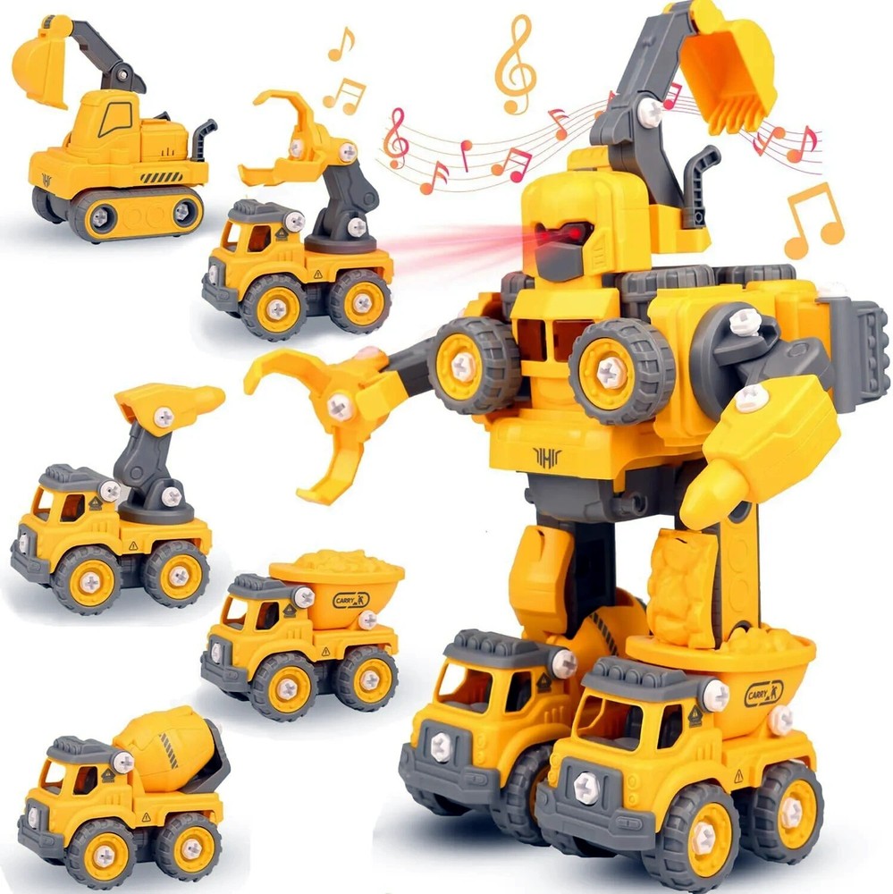 Educational Learning Toys Take Apart STEM Building Toys Vehicles Robot Transform