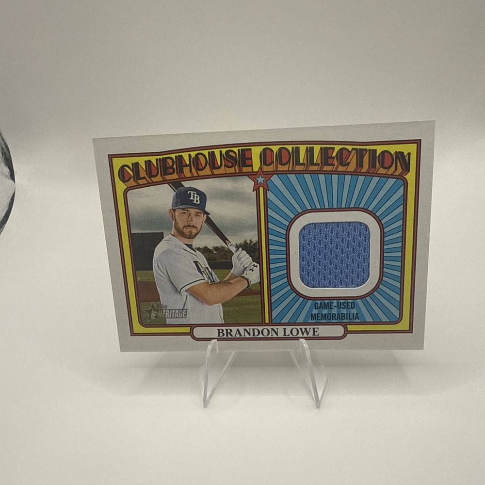 2021 Topps Heritage High Number Brandon Lowe Game-Used Jersey Card BL