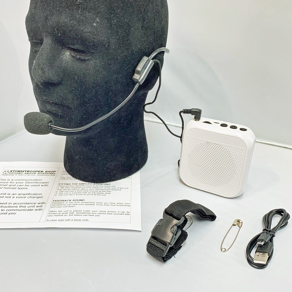 Voice Amplification Unit Mic and Speaker for a Stormtrooper Costume Cosplay