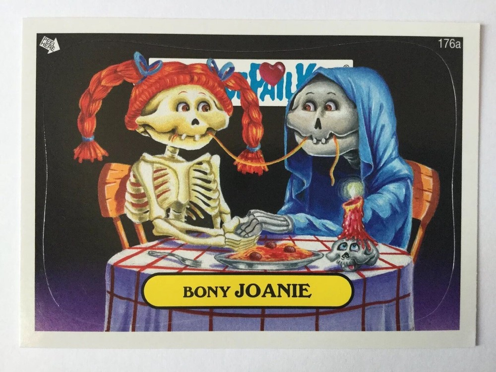 Garbage Pail Kids Series 3 Topps Sticker 176a Bony Joanie Collectible Card