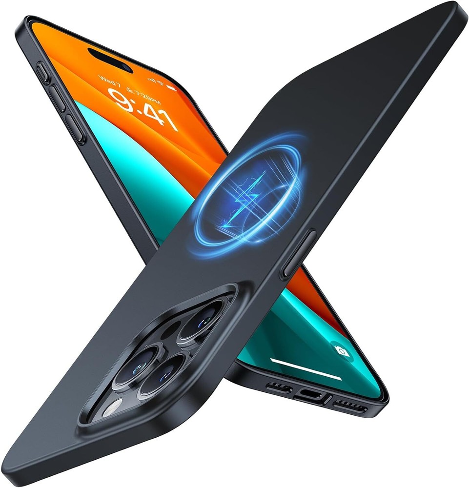 Magnetic Slim Fit Designed for iPhone 15 Pro Case 2023, [Compatible with MagSafe