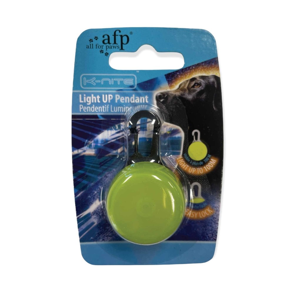 NNEDSZ LED Light Up Dog Pendant - Night Glowing Flashing Mini Collar Clip Puppy