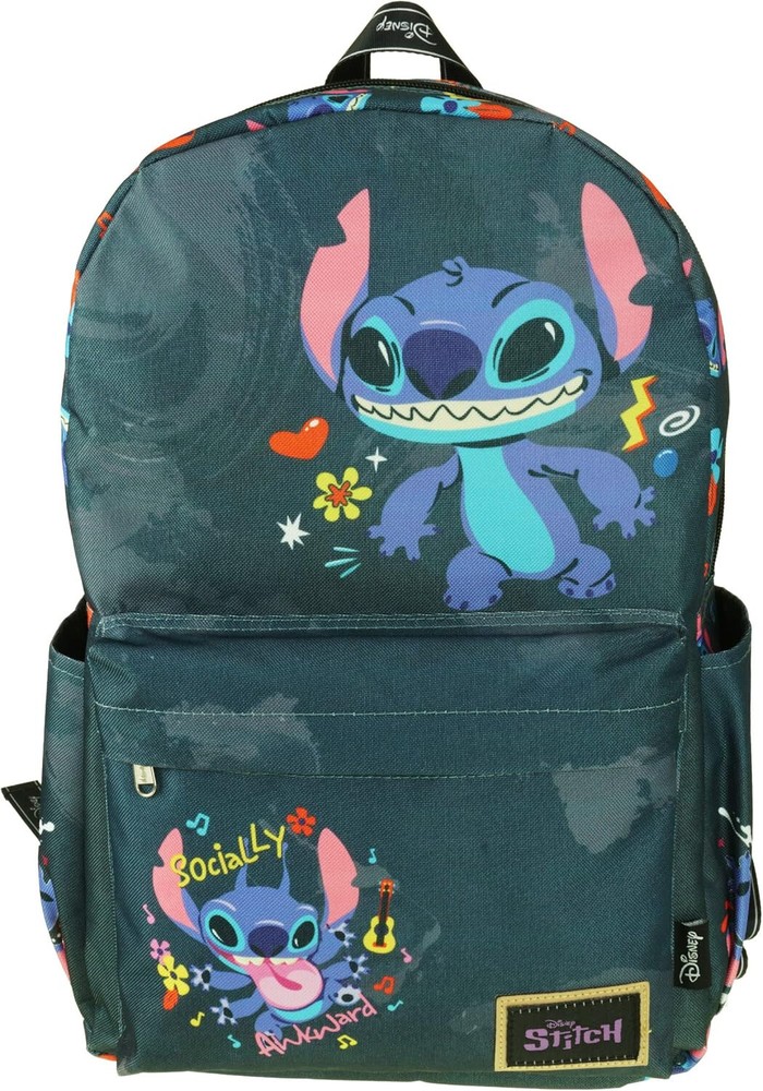 Laptop Large Backpack - Classic Disney - Lilo & Stitch Black 17
