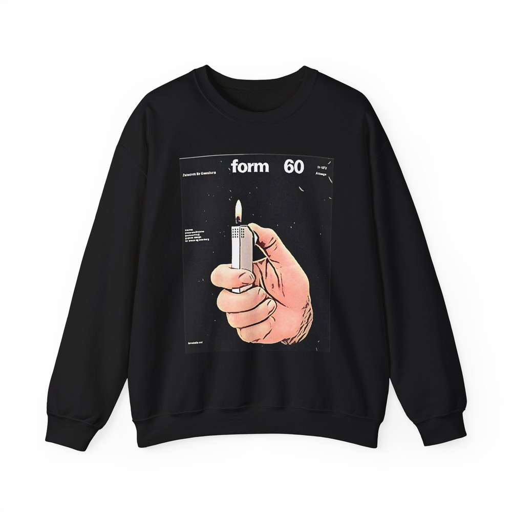form 60 retro ad graphic print art Unisex Heavy Blend™ Crewneck Sweatshirt