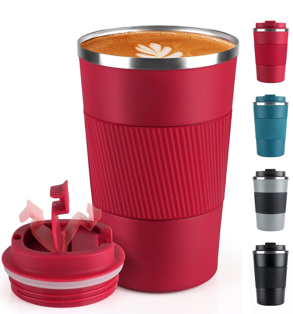 Coffee Mug 12Oz - Insulated Coffee Travel Mug Spill Proof with Leakproof Lid