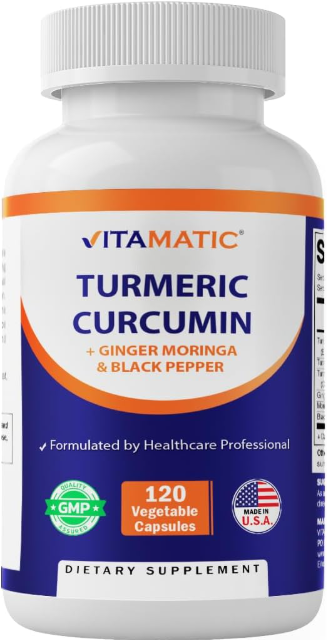 High-Potency 3000mg Turmeric Curcumin Supplement - Natural Non-GMO Support