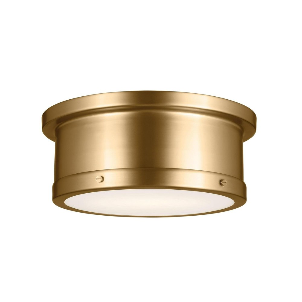 Kichler 52540BNB Serca Traditional 2-Light Flush Mount Ceiling Fixture 5.75 Inch