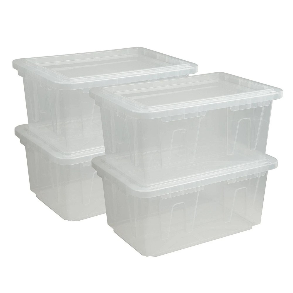 Member's Mark 60 Quart Clear Storage Tote, 17.2