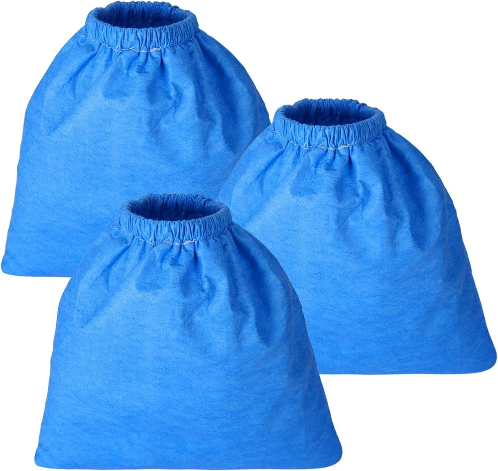 3-Pack Cloth Filter Bags for Armor All AA256 AA255 2.5 Gal Shop VAC Microlined